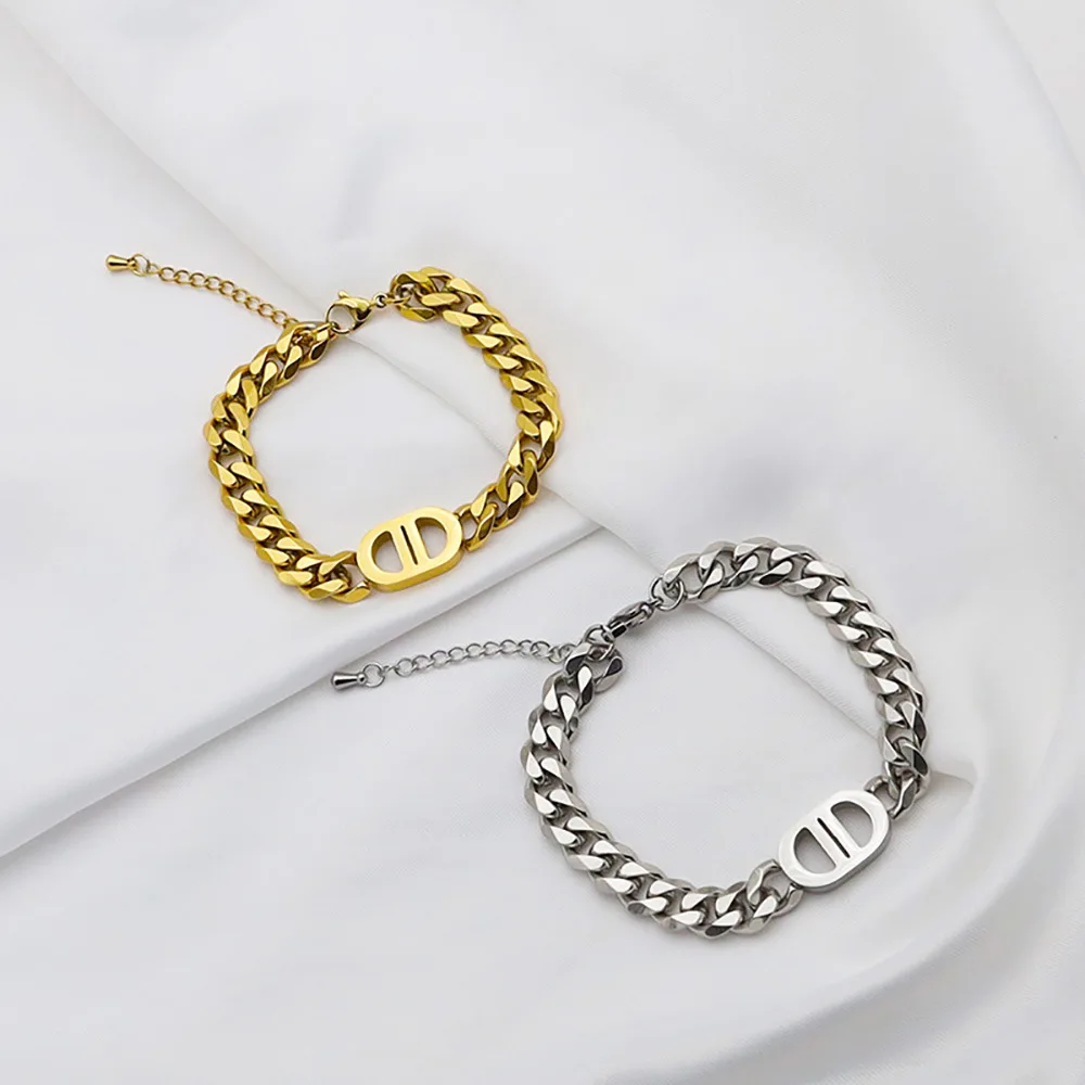 Hight Quality Gold Plated Letter Cuban Bracelet for Men Custom Hip Hop Stainless Steel Bracelets Jewelry Gift Party
Hight Quality Gold Plated Letter Cuban Bracelet for Men Custom Hip Hop Stainless Steel Bracelets Jewelry Gift Party