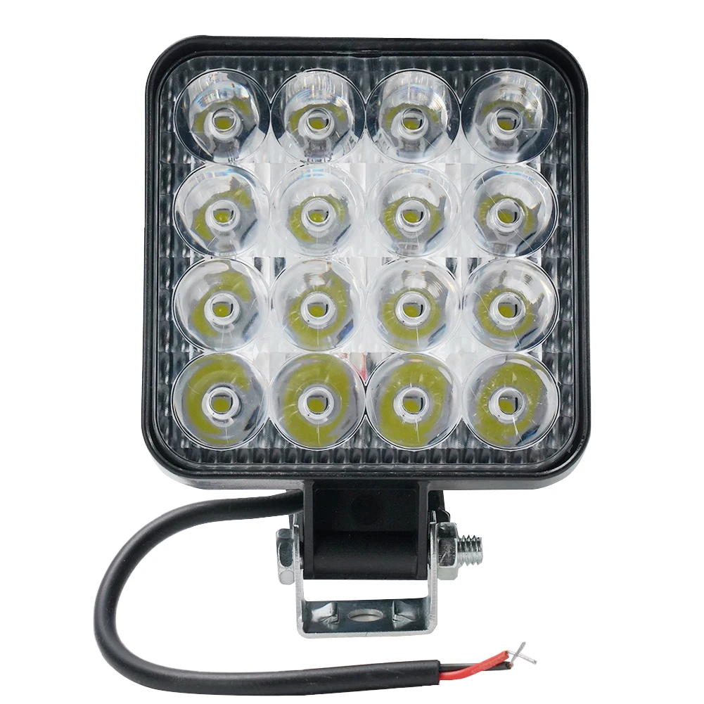 

12V Car LED Work Light Bar 48W Off Road Tractor Truck ATV SUV Spotlight 1200LM 4x4 Square LED Headlights Auto Fog Lamp