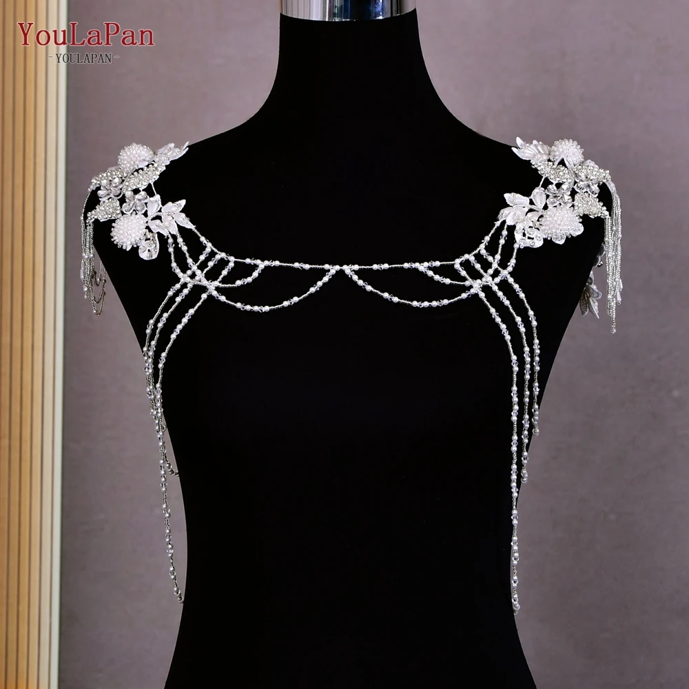 

YouLaPan SG29 Women's Wedding Stole Shoulder Cover for Wedding Dress Stoles for Party Dresses Wedding Accessories Shoulder Bead