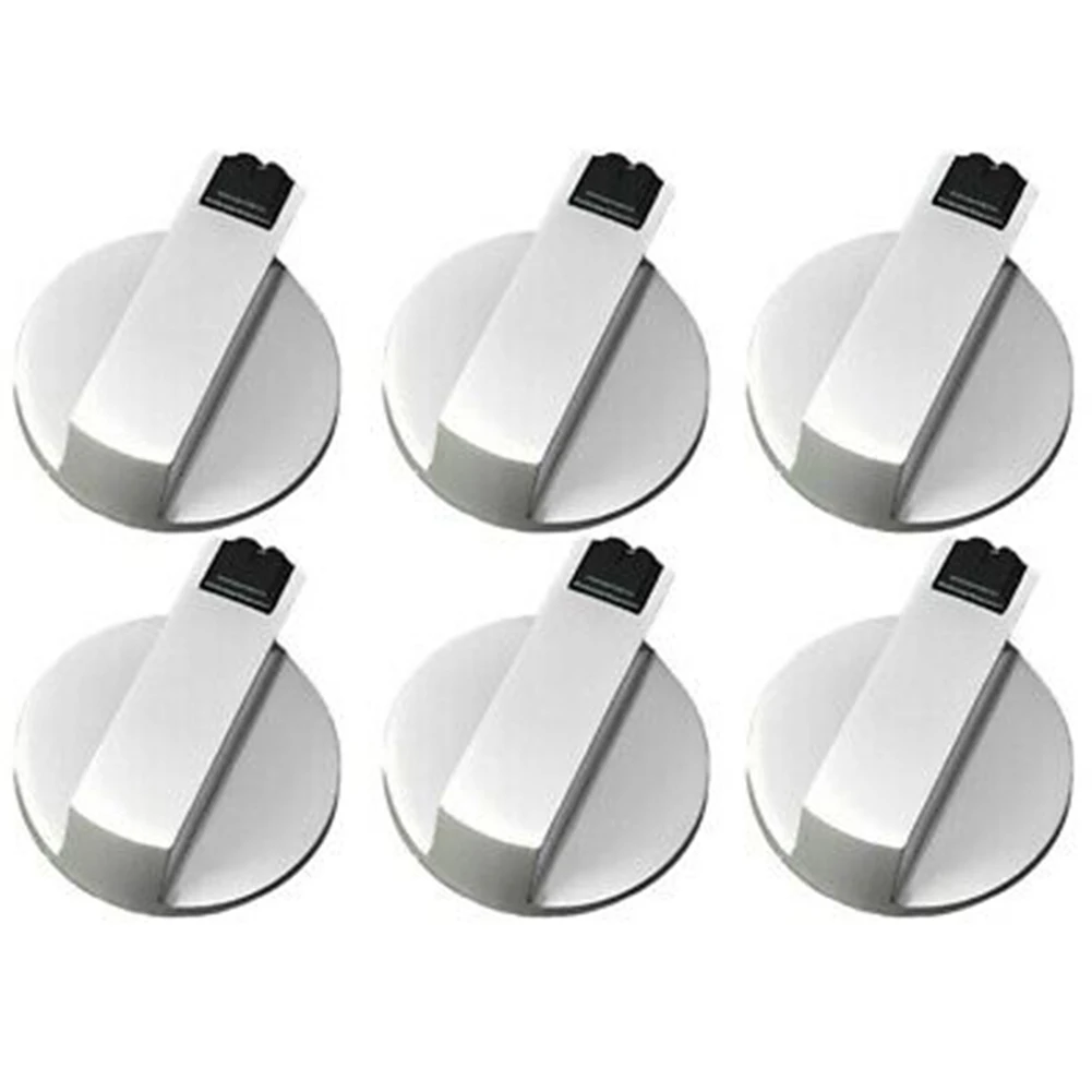 6 Pcs 6mm Universal Oven Knobs For Stoves Cooker Set Of 6 Silver Gas Stove Knobs Accessories Replacement Assembly Button
6 Pcs 6mm Universal Oven Knobs For Stoves Cooker Set Of 6 Silver Gas Stove Knobs Accessories Replacement Assembly Button