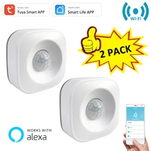 2PCS Tuya WiFi PIR Motion Sensor Smart Life Movement Detector APP Remote Alert Notification work with Alexa APP Create A Routine
2PCS Tuya WiFi PIR Motion Sensor Smart Life Movement Detector APP Remote Alert Notification work with Alexa APP Create A Routine