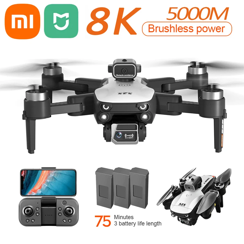 

Xiaomi MIJIA S2S 8K 5G GPS Profesional HD Aerial Photography Dual-Camera Omnidirectional Obstacle Brushless Avoidance Quadrotor