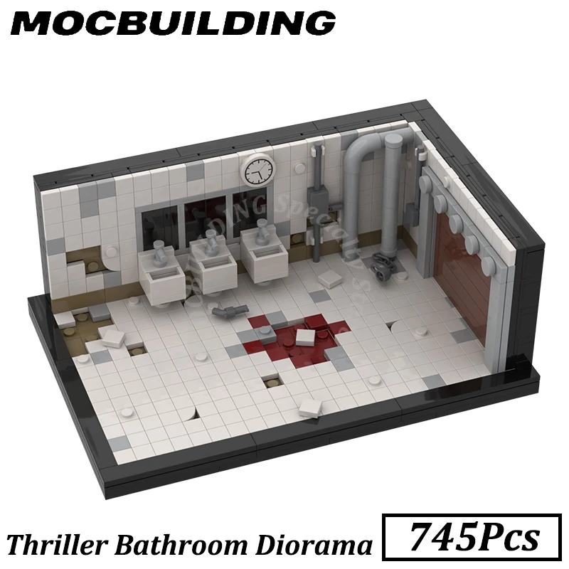 Bathroom Diorama Model Horror Film Scene MOC Building Blocks Bricks Construction Toys Birthday Gifts Christmas Present 
Bathroom Diorama Model Horror Film Scene MOC Building Blocks Bricks Construction Toys Birthday Gifts Christmas Present