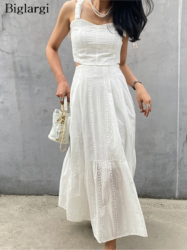 Женский кружевной комплект из 2 предметов, облегающая юбка с вышивкой и оборками, укороченный топ и плиссированная юбка в Корейском стиле на лето
Женский кружевной комплект из 2 предметов, облегающая юбка с вышивкой и оборками, укороченный топ и плиссированная юбка в Корейском стиле на лето