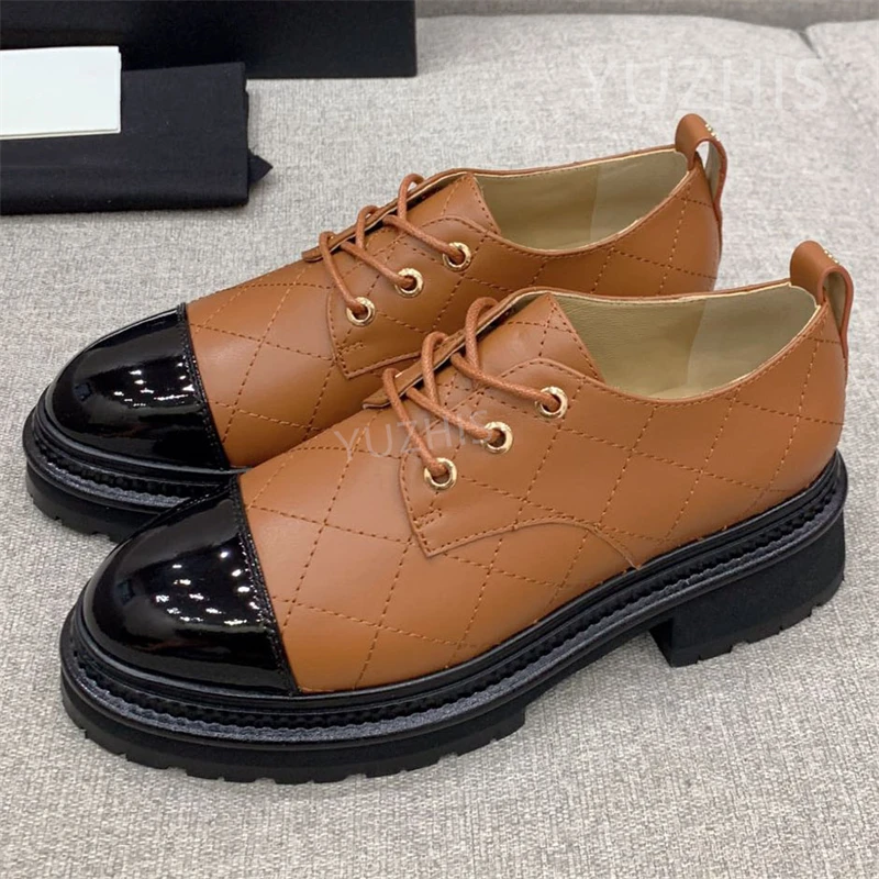 Women British Style Real Leather Shoes Spring Autumn Loafer Shoes Round Toe Heightened Thick Bottom Platform Lace Up Shoes
Women British Style Real Leather Shoes Spring Autumn Loafer Shoes Round Toe Heightened Thick Bottom Platform Lace Up Shoes