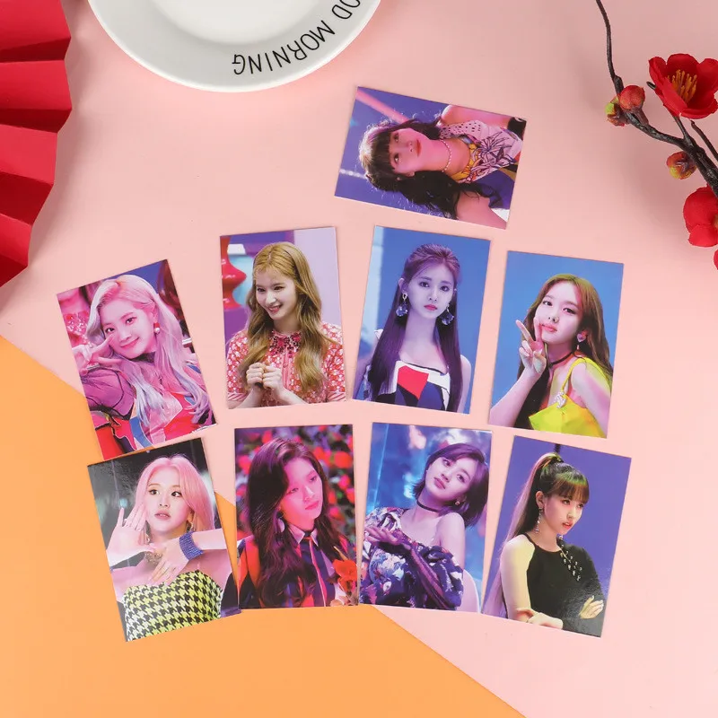 

9pcs/set KPOP TWICE Album FANCY YOU MONOGRAPH Photocard Double Sides Card Postcard Lim Na Yeon JungYeon Fans Collection Gift