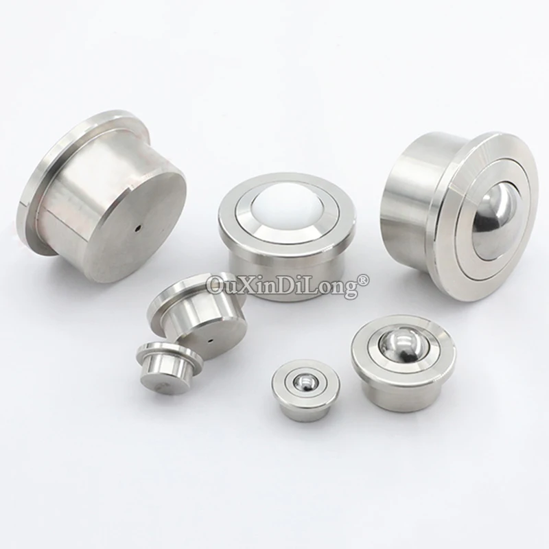 

8X Precision Conveying Universal Ball Transfer Unit Ball Bearing Bull Eye Wheel Casters Scroll Flexible Conveyor Rollers Sliders