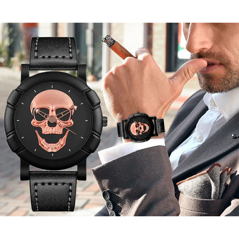 Fashion Sport Quartz Watches for Men Brand Luxury 3D Skull Head Stainless Steel Steampunk Rock Wristwatches Relogio Masculino
Fashion Sport Quartz Watches for Men Brand Luxury 3D Skull Head Stainless Steel Steampunk Rock Wristwatches Relogio Masculino