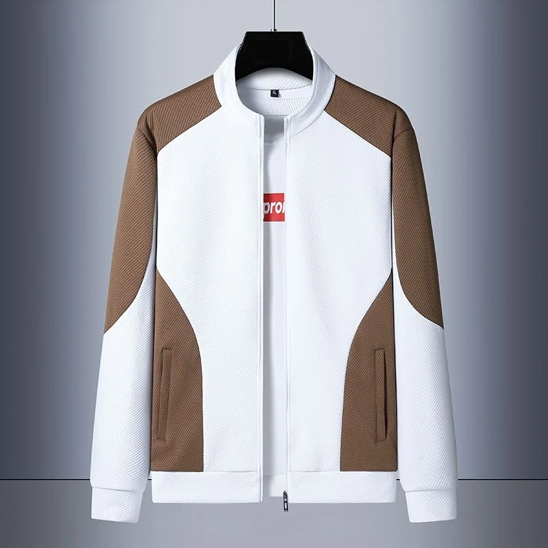 

Новинка весна-осень 2024, модная трендовая дышащая куртка большого размера с воротником-стойкой, мужское повседневное свободное высококачественное пальто