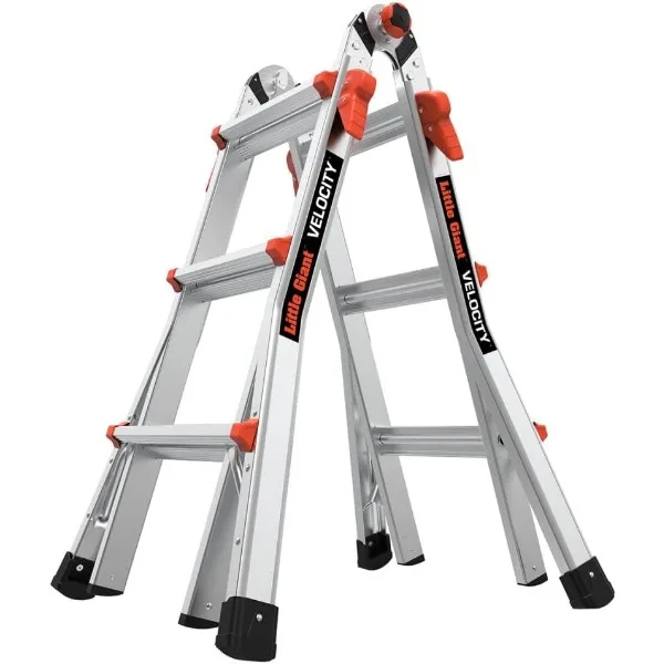 

Little Giant Ladder Systems, Velocity, M13, 13 Ft, Multi-Position Ladder, Aluminum, Type 1A, 300 lbs Weight Rating, (15413-001)