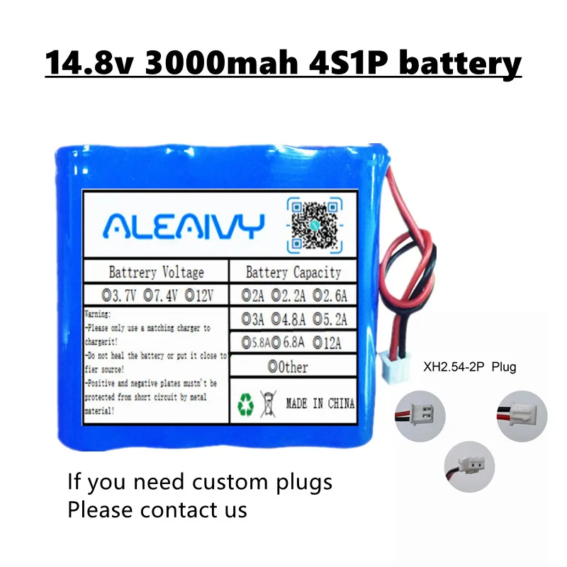 

14.8v battery pack4S1P 3000mah 18650 lithium battery pack suitable for power toolselectric vehiclesportable test instrumentsetc.