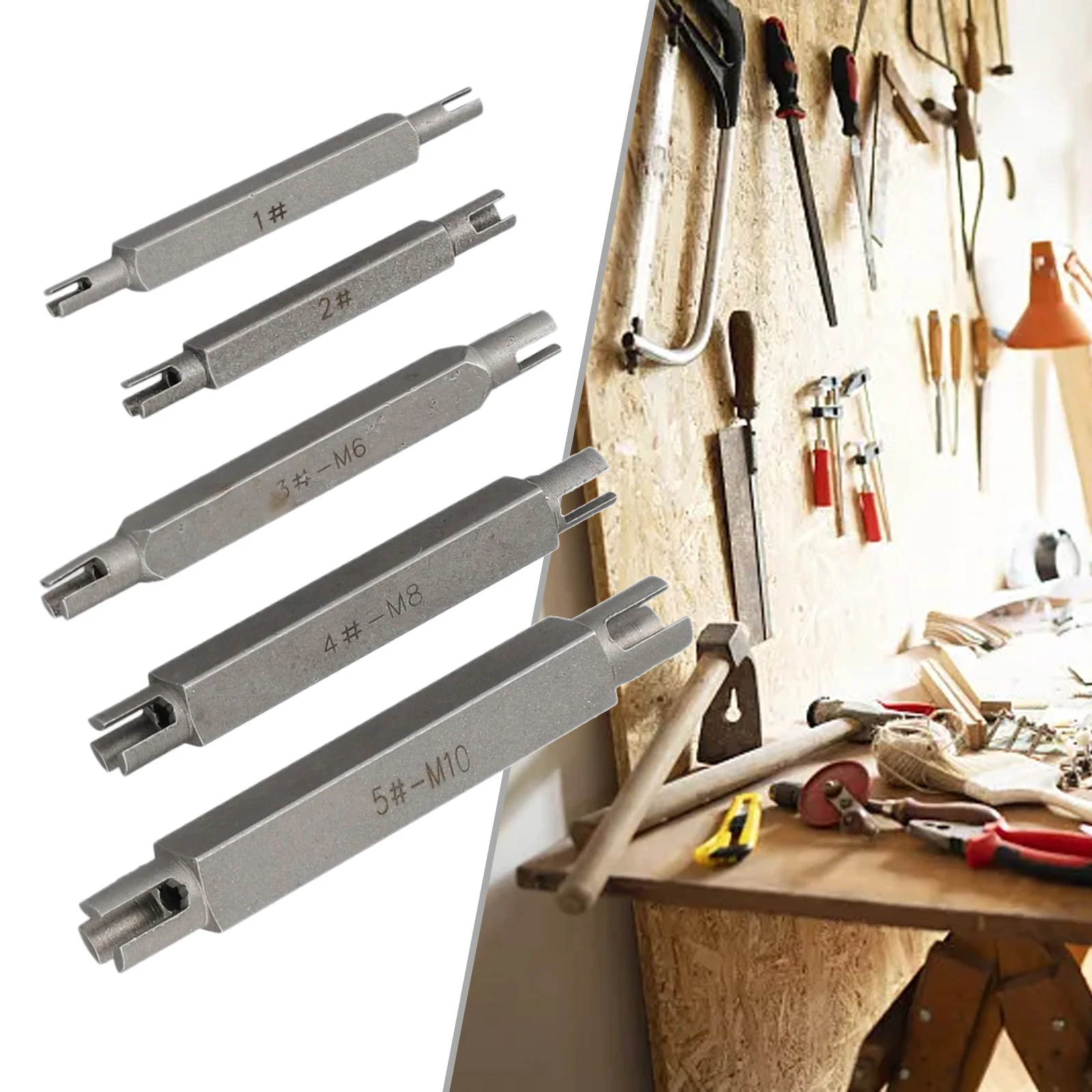 5PCS Broken Head Taps Set Hex Double Head Screw Tap Extractor M4 -M10 Screw Tap Extractor Set Screw Remover Tools Drill Bits
5PCS Broken Head Taps Set Hex Double Head Screw Tap Extractor M4 -M10 Screw Tap Extractor Set Screw Remover Tools Drill Bits