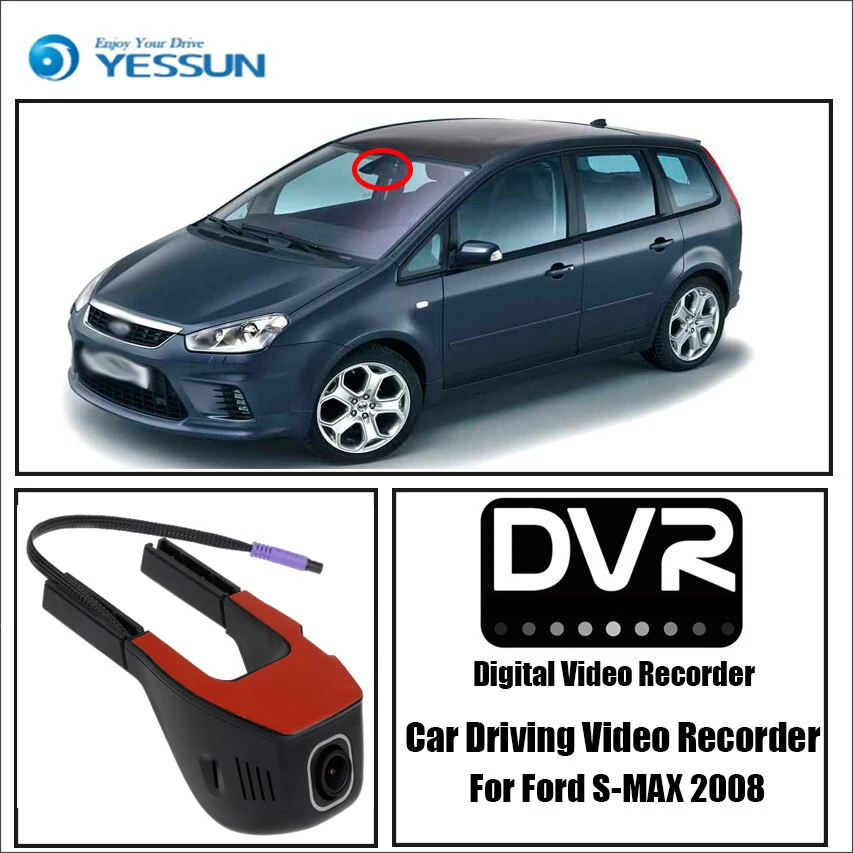 YESSUN for Ford S-MAX 2008 Car Driving Video Recorder Wifi DVR Mini Camera Novatek 96658 FHD 1080P Dash Cam Night Vision
YESSUN for Ford S-MAX 2008 Car Driving Video Recorder Wifi DVR Mini Camera Novatek 96658 FHD 1080P Dash Cam Night Vision