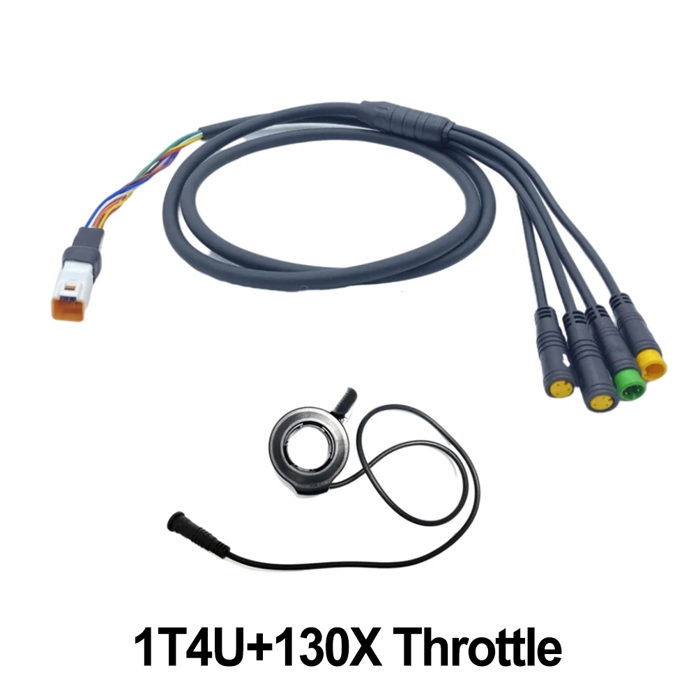 E-Bike Motor Cable Reliable E Bike Torque Motor Cable 1T4 Cable for Bafang M400 G330 G510 M620 Includes 130x Throttle
E-Bike Motor Cable Reliable E Bike Torque Motor Cable 1T4 Cable for Bafang M400 G330 G510 M620 Includes 130x Throttle