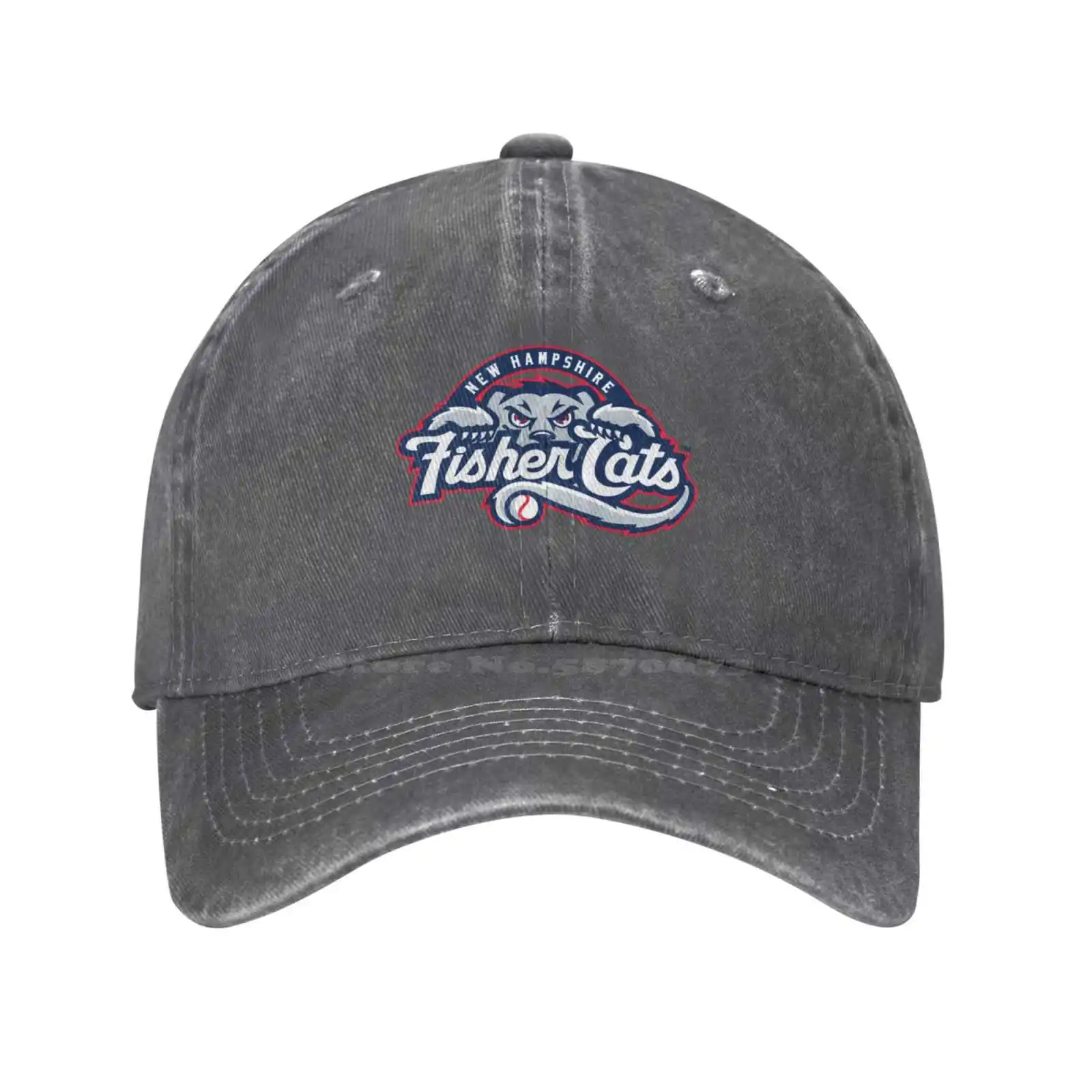 

New Hampshire Fisher Cats Logo Print Graphic Casual Denim cap Knitted hat Baseball cap