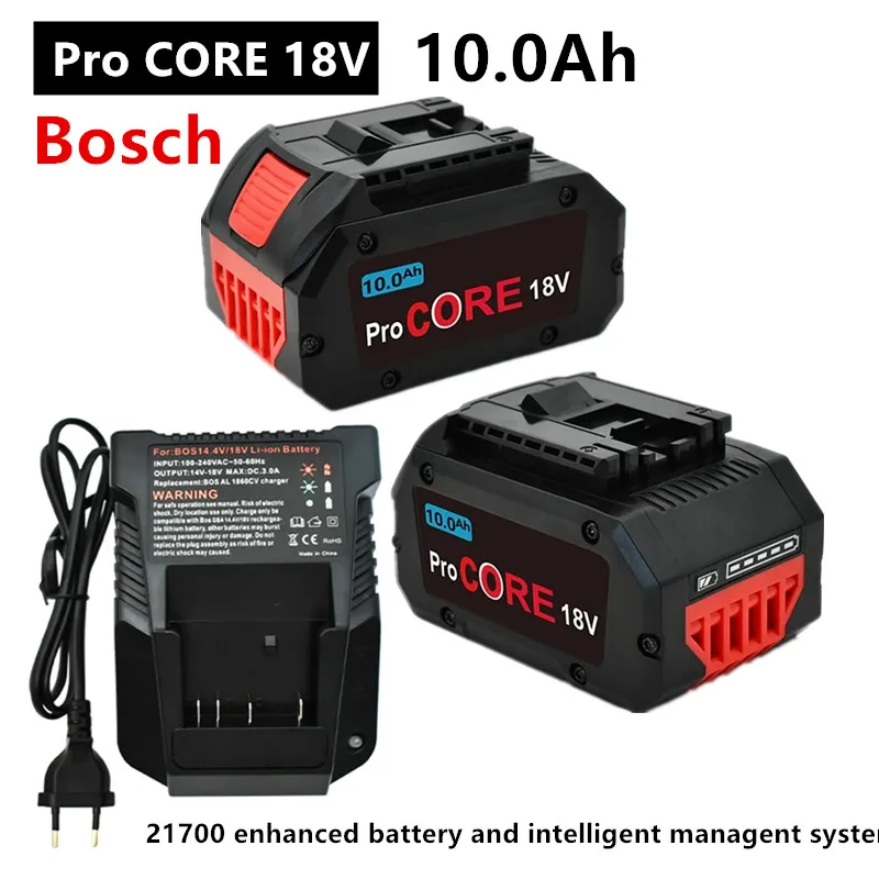 

CORE18V 10.0Ah ProCORE Replacement Battery for Bosch 18V Professional System Cordless Tools BAT609 BAT618 GBA18V80 21700 Cell