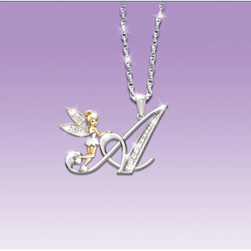Disney 26 Letters Crystal Necklace Flower Fairy Pendant Necklace Women Party Jewelry Clavicle Chain Girl Ladies Birthday Gifts
Disney 26 Letters Crystal Necklace Flower Fairy Pendant Necklace Women Party Jewelry Clavicle Chain Girl Ladies Birthday Gifts