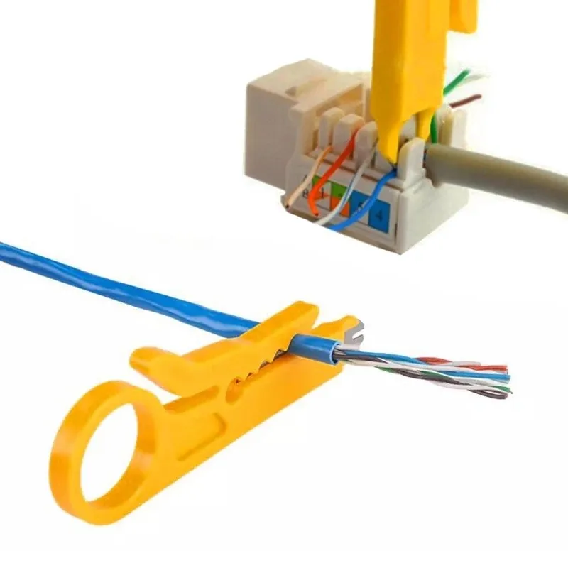 1pcs Wire Cutter Connectors Die Cut Wire Electric Wire Stripper Simple To Use Strip Twisted-pair UTP/STP Data Cables
1pcs Wire Cutter Connectors Die Cut Wire Electric Wire Stripper Simple To Use Strip Twisted-pair UTP/STP Data Cables