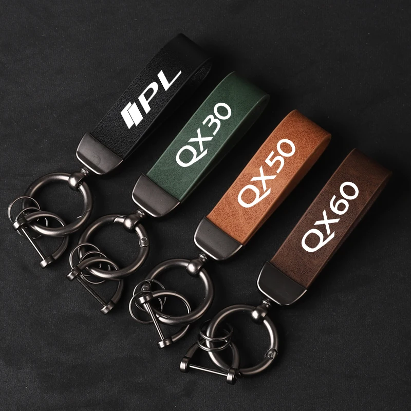 Fashion Leather Keychain Business Gift Key Strap Car Logo Custom Keyring For Infiniti Q30 Q50 Q60 IPL QX30 QX50 QX60 QX70 QX80
Fashion Leather Keychain Business Gift Key Strap Car Logo Custom Keyring For Infiniti Q30 Q50 Q60 IPL QX30 QX50 QX60 QX70 QX80