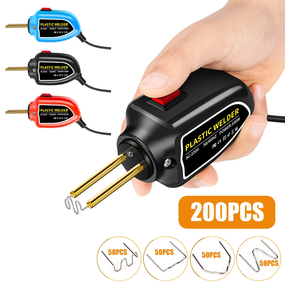 100W Portable Plastic Welder 110V/220V New Hot Air Gun Hot Stapler Plastic Welder Soldering Iron Nail Bumper Repair Car Tool Kit
100W Portable Plastic Welder 110V/220V New Hot Air Gun Hot Stapler Plastic Welder Soldering Iron Nail Bumper Repair Car Tool Kit