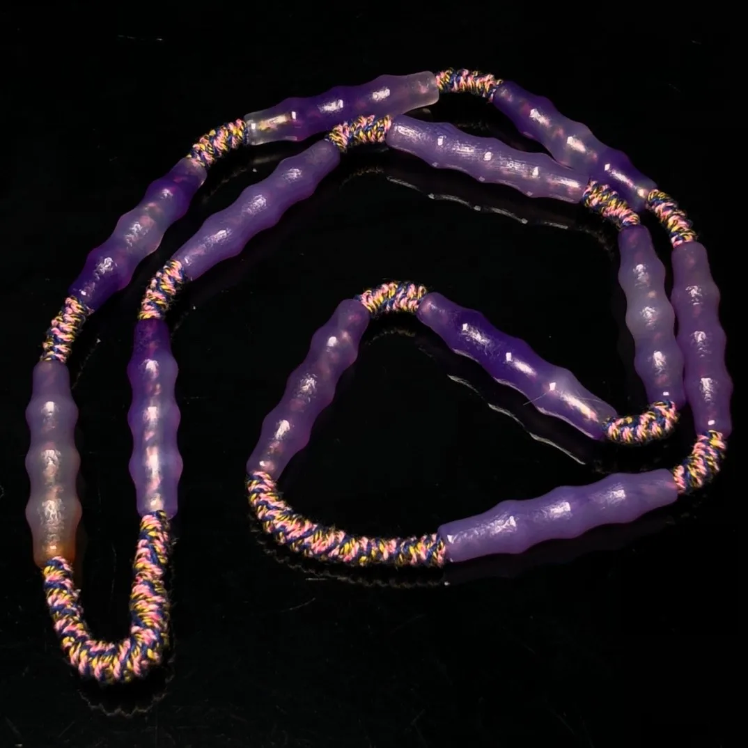 40*8mm Weathered Purple Agate Long Beads For Jewelry Making Diy String Bracelet Beaded Necklace Charms Old Agate Bead Accessorie
40*8mm Weathered Purple Agate Long Beads For Jewelry Making Diy String Bracelet Beaded Necklace Charms Old Agate Bead Accessorie