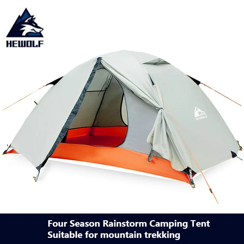 Hewolf 2person wild camping outdoor double-layer double tent 4-person mountaineering beach equipment four seasons rainstorm tent
Hewolf 2person wild camping outdoor double-layer double tent 4-person mountaineering beach equipment four seasons rainstorm tent