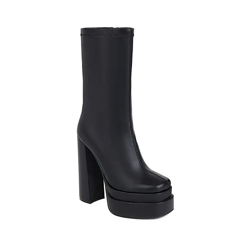 2023 New Catwalk Boots Patent Leather Square Short Boots 2023 New Chunky High Heels Fashion Women's Boots
2023 New Catwalk Boots Patent Leather Square Short Boots 2023 New Chunky High Heels Fashion Women's Boots