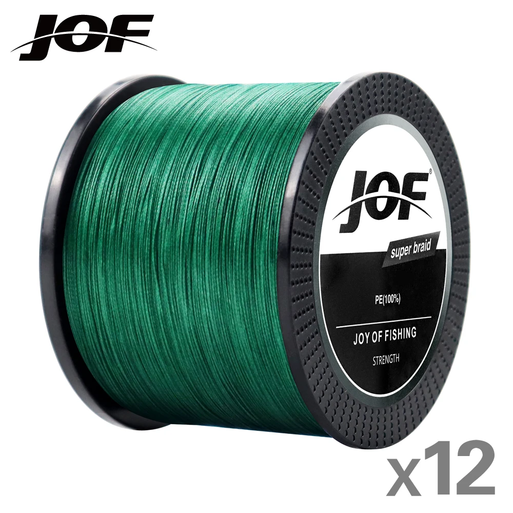 JOF 12 Strands Super Strong 500M X12 Braided Fishing Lines PE Multifilament Wire for Carp Rope Cord Pesca
JOF 12 Strands Super Strong 500M X12 Braided Fishing Lines PE Multifilament Wire for Carp Rope Cord Pesca