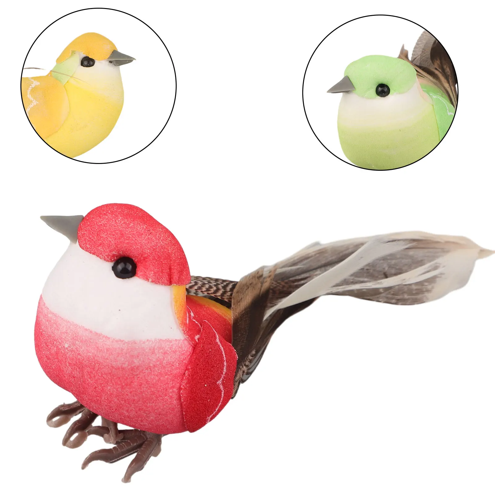 Artificial Mini Bird Ornament, Pack of 6, Lifelike Design, Ideal Collectible for Kids or Family, Colors
Artificial Mini Bird Ornament, Pack of 6, Lifelike Design, Ideal Collectible for Kids or Family, Colors