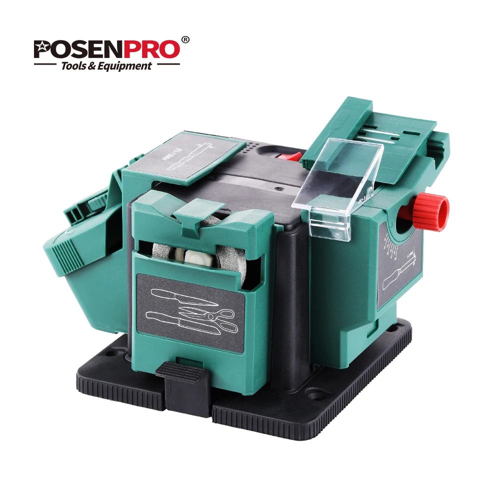 POSENPRO Multi-Functional Electric Knife Sharpener Bench Mounting Multipurpose Sharpener/Chisel/Plane Blade/HSS Drill Sharpening
POSENPRO Multi-Functional Electric Knife Sharpener Bench Mounting Multipurpose Sharpener/Chisel/Plane Blade/HSS Drill Sharpening