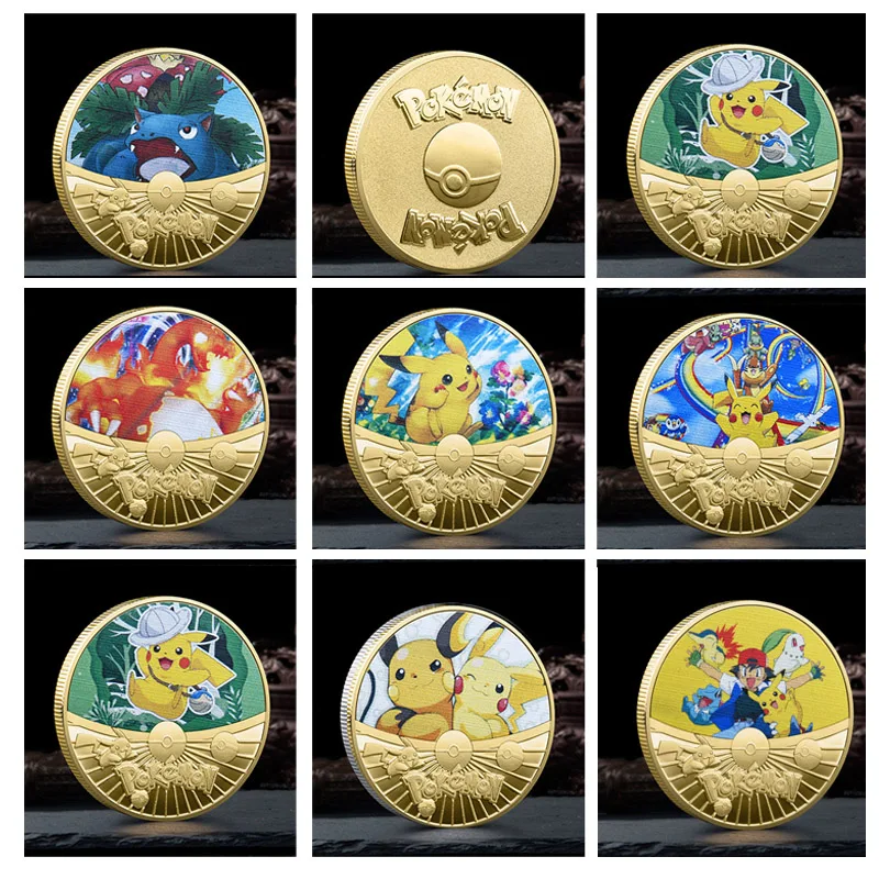 Japan Anime Pokemon Figure Pokemon Cards Coin Metal Collection Pikachu Gold Plated Commemorative Gold Coins Medals Children Gift
Japan Anime Pokemon Figure Pokemon Cards Coin Metal Collection Pikachu Gold Plated Commemorative Gold Coins Medals Children Gift