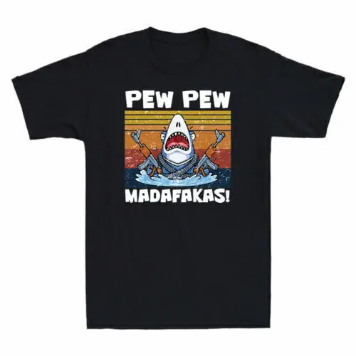 Забавные Гангстерские винтажные футболки Shark Pew Madafakas с пистолетом, аниме Графические футболки для мужчин и женщин
Забавные Гангстерские винтажные футболки Shark Pew Madafakas с пистолетом, аниме Графические футболки для мужчин и женщин