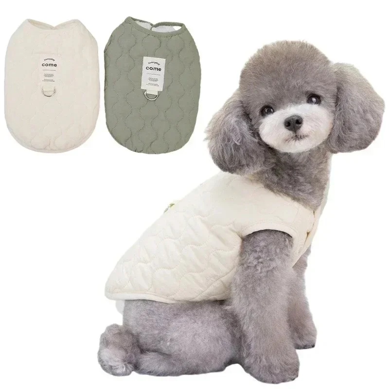 

Dog Winter Warm Vest for Small Dog Cat Clothes Puppy with D-ring Coat Cotton Pet Jacket Chihuahua Outfit French Bulldog Costumes