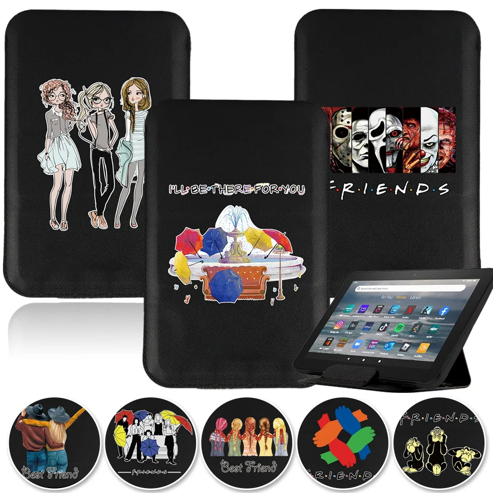 Universal Friends Series Tablet Bag Stand Cover Case 7 8 10 Inch Magnet Pack Sleeve Best Pouch PU Leather Folding Tablets Holder
Universal Friends Series Tablet Bag Stand Cover Case 7 8 10 Inch Magnet Pack Sleeve Best Pouch PU Leather Folding Tablets Holder