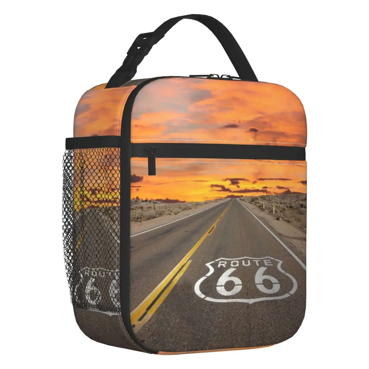 America Highway Route 66 Insulated Lunch Bags for Camping Travel Main Street of America Cooler Thermal Bento Box Women Kids
America Highway Route 66 Insulated Lunch Bags for Camping Travel Main Street of America Cooler Thermal Bento Box Women Kids