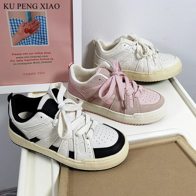 Designer Platform Women's Sneakers Lace Up Flats Shoes Sneakers Casual Spring Autumn Woman Breathable Tennis Sports Shoes Female
Designer Platform Women's Sneakers Lace Up Flats Shoes Sneakers Casual Spring Autumn Woman Breathable Tennis Sports Shoes Female