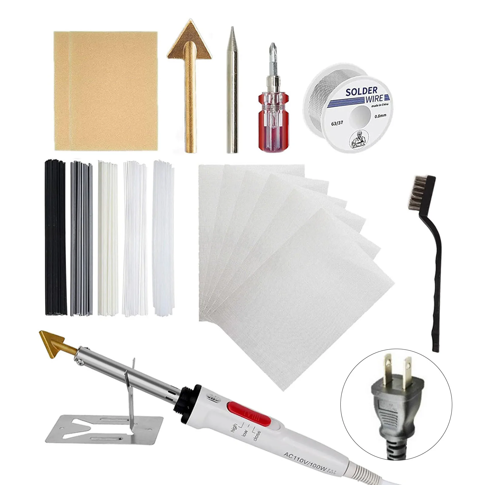 Plastic Welder 100W Plastic Welding Kit, Plastic Soldering Kit For Kayak Repair Gas Welding Desoldering Protective Equipment
Plastic Welder 100W Plastic Welding Kit, Plastic Soldering Kit For Kayak Repair Gas Welding Desoldering Protective Equipment