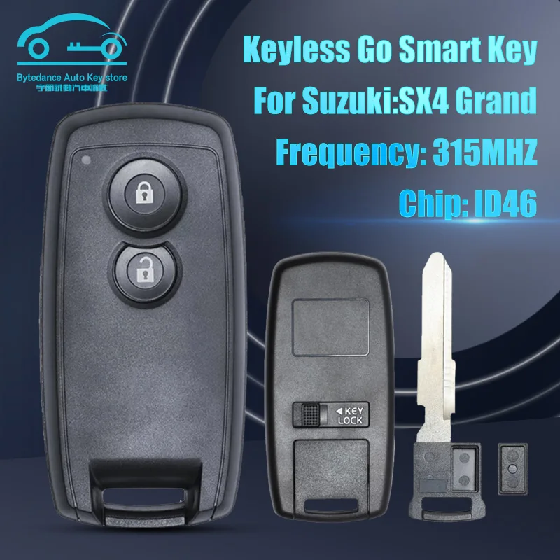 Smart Remote Car Key Fob 2 Buttons For Suzuki Swift SX4 Grand Vitara 315MHZ ID46 Chip HU133 blade KBRTS003 CMIT ID:2005DJ0233
Smart Remote Car Key Fob 2 Buttons For Suzuki Swift SX4 Grand Vitara 315MHZ ID46 Chip HU133 blade KBRTS003 CMIT ID:2005DJ0233
