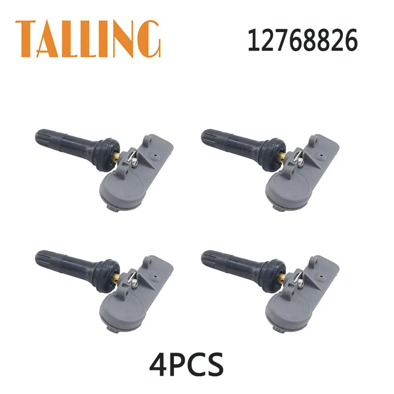 

12768826 4Pcs TPMS Tire Pressure Sensor for Chevrolet Silverado Sonic Camaro Spark Buick Verano Cadillac XT4 ATS GMC Canyon Saab