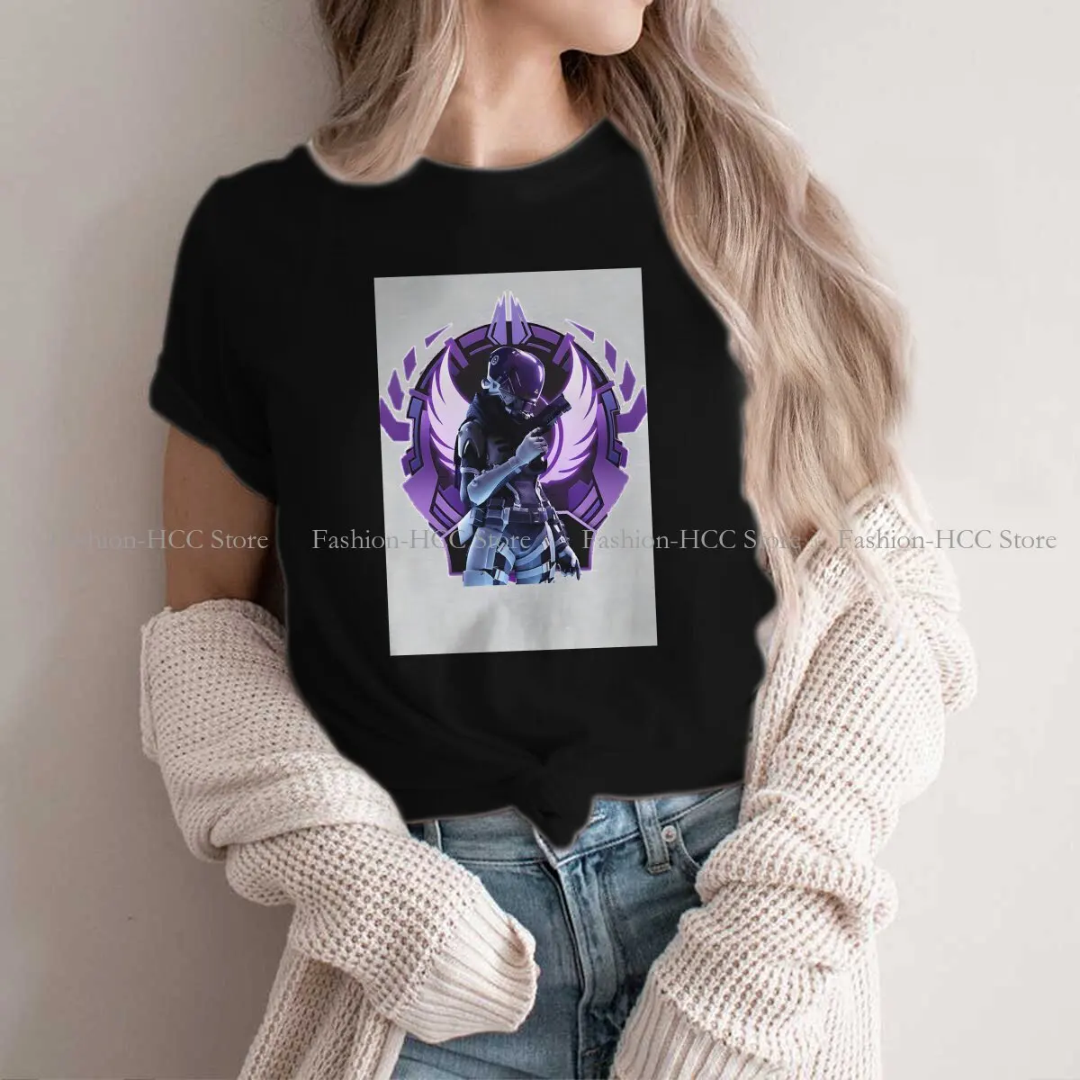 

Apex Legends Game Polyester TShirts Wraith With Master Personalize Homme T Shirt Hipster Clothing