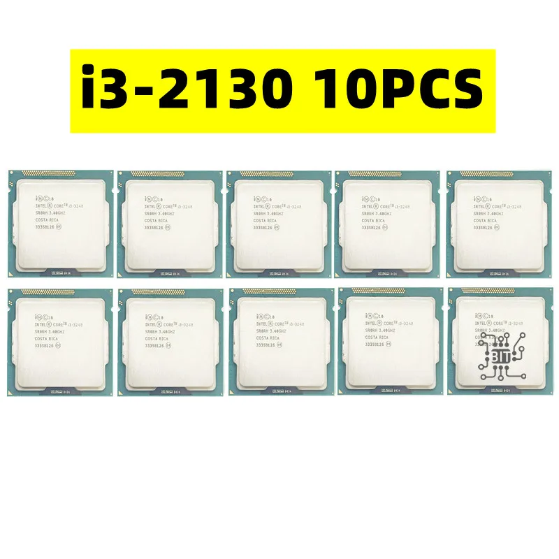 

10PCS Core i3-2130 i3 2130 3.4 GHz Dual-Core CPU Processor 3M 65W LGA 1155