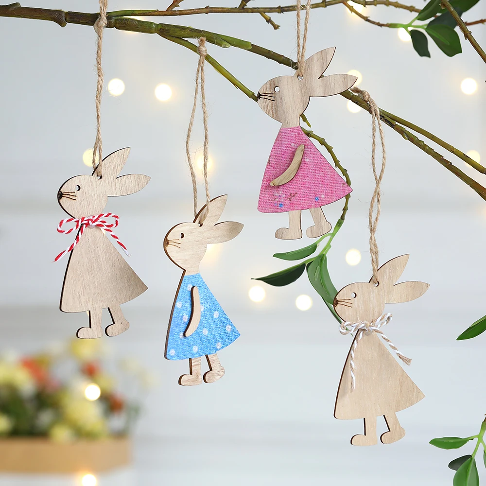 3pcs/Set DIY Wood Hanging Ornaments Cute Easter Rabbit Wooden Bunny Decoration Happy Easter Party Decoration Supplies
3pcs/Set DIY Wood Hanging Ornaments Cute Easter Rabbit Wooden Bunny Decoration Happy Easter Party Decoration Supplies