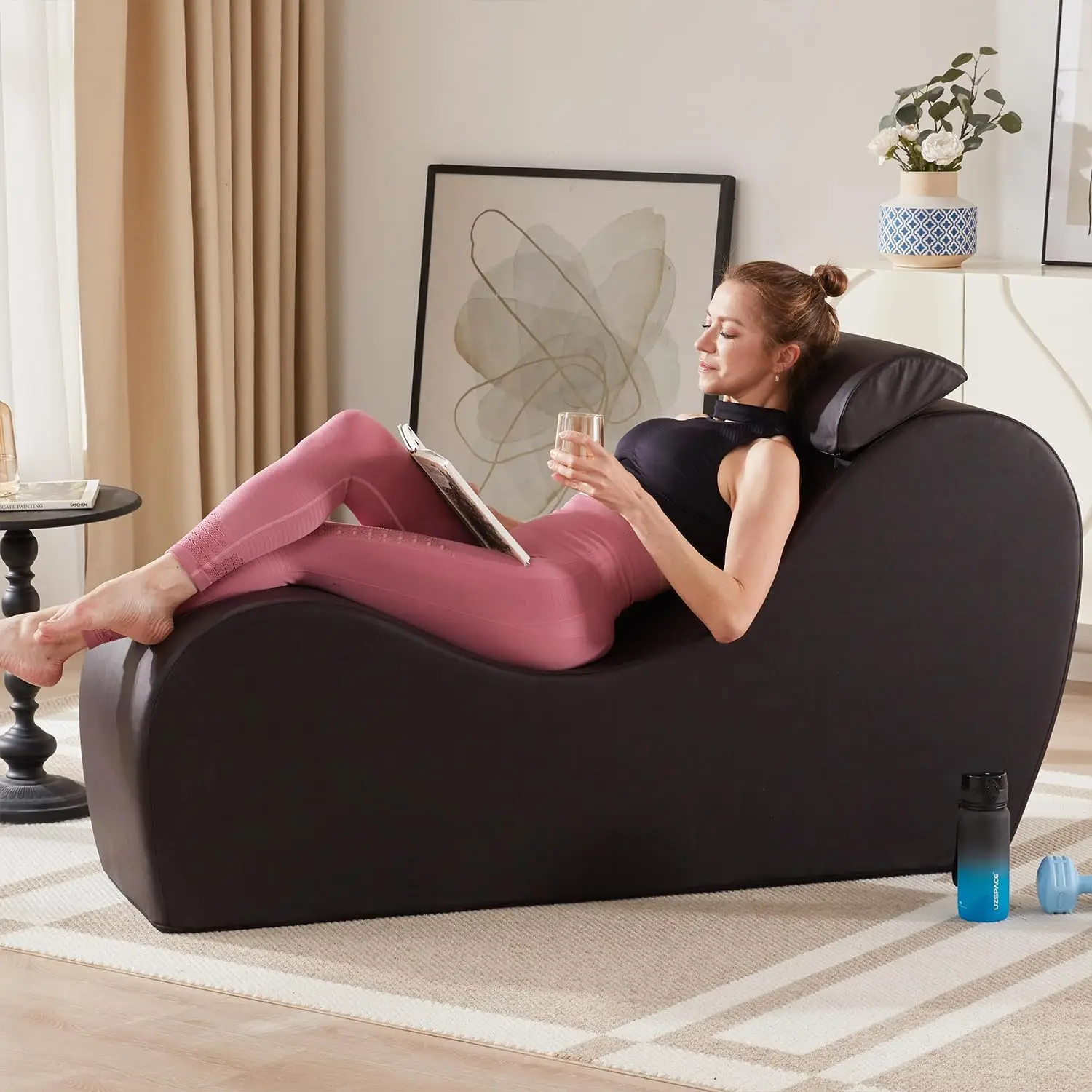 Yoga Chaise Lounge Chair for Stretching Relaxation Exercise, Ergonomic S Curved Chaise Lounge
Yoga Chaise Lounge Chair for Stretching Relaxation Exercise, Ergonomic S Curved Chaise Lounge
