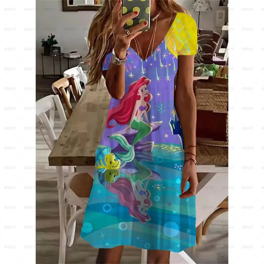 Summer Women's Elegant Dress New 3D Mermaid Ariel Princess Snow Print Women's T-Shirt Classic Y2k Tops
Summer Women's Elegant Dress New 3D Mermaid Ariel Princess Snow Print Women's T-Shirt Classic Y2k Tops