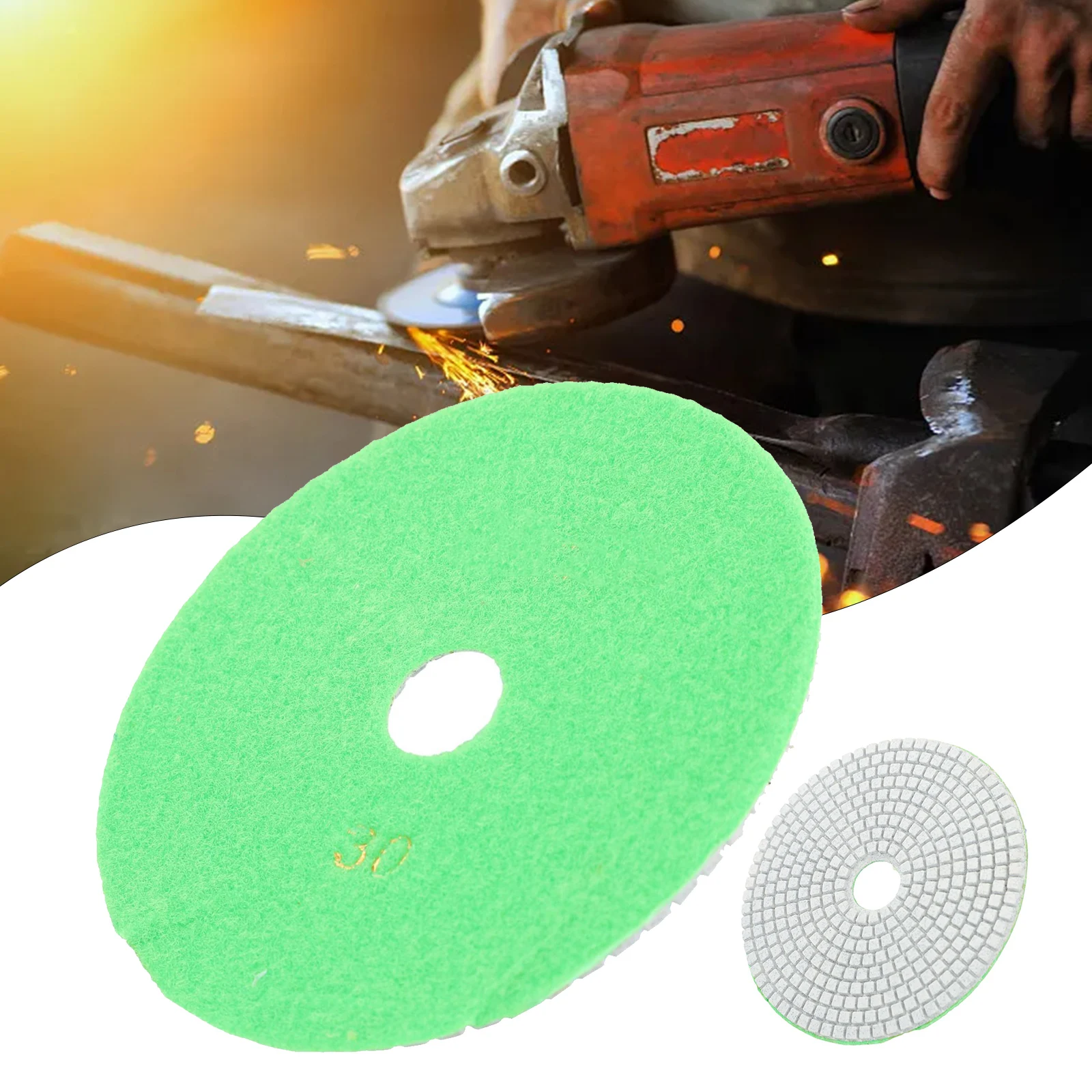6 Inch 150mm Polishing Pad Dry/wet Diamond Polishing Pads Flexible Grinding Discs Transition Tool, Concrete Floor Restoration 
6 Inch 150mm Polishing Pad Dry/wet Diamond Polishing Pads Flexible Grinding Discs Transition Tool, Concrete Floor Restoration