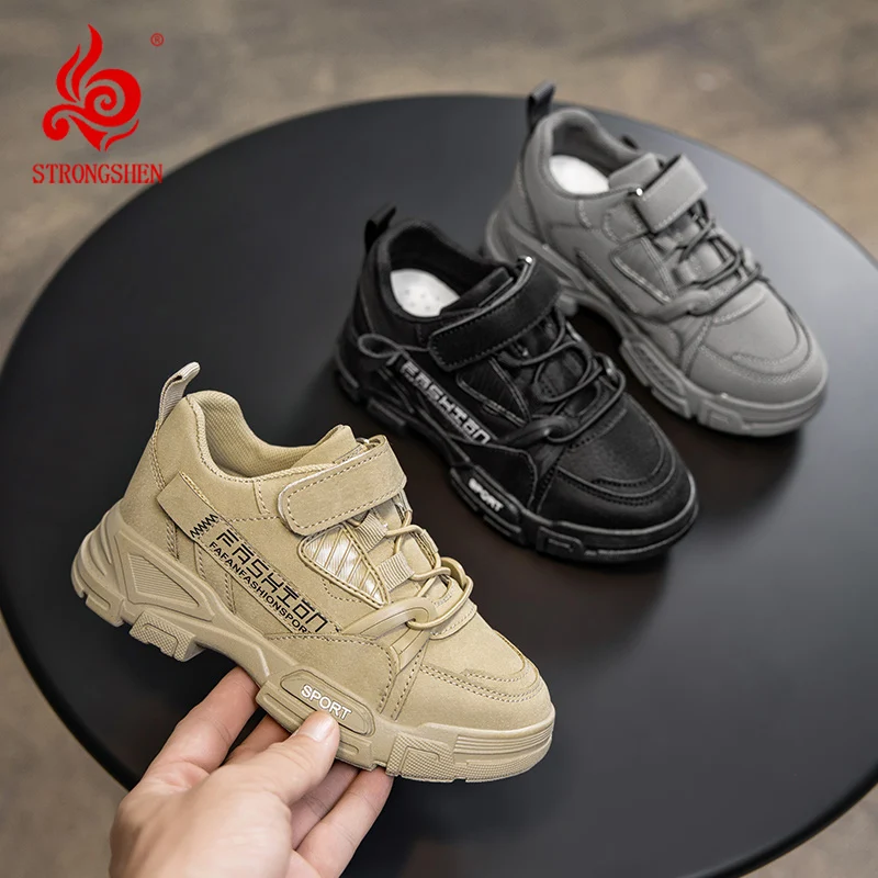 STRONGSHEN Kids Boys Fashion Sneakers Leather Anti-Slip Trainers Children School Sport Shoes Child Soft Outdoor Running Shoes
STRONGSHEN Kids Boys Fashion Sneakers Leather Anti-Slip Trainers Children School Sport Shoes Child Soft Outdoor Running Shoes