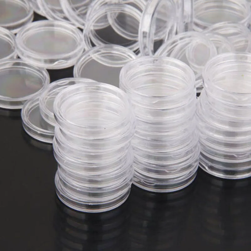 100PCS 20MM Coin Capsule Box Transparent Plastic Coin Collecting Storage Boxes Protective Holders Coin Capsule Containers
100PCS 20MM Coin Capsule Box Transparent Plastic Coin Collecting Storage Boxes Protective Holders Coin Capsule Containers