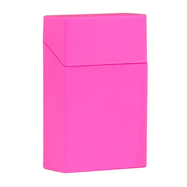 Boîte à cigarettes en plastique multicolore, étui à cigares fin Portable, support poche pour fumer, stockage livraison 2