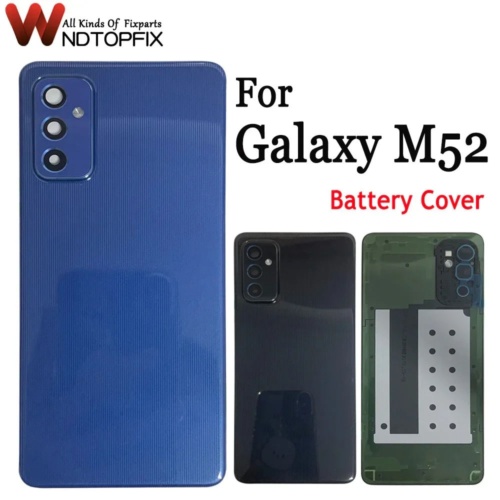 

6,7 дюйма для Samsung Galaxy M52, задняя крышка корпуса, задний Чехол для телефона, замена двери аккумулятора для Samsung M52, задняя крышка аккумулятора