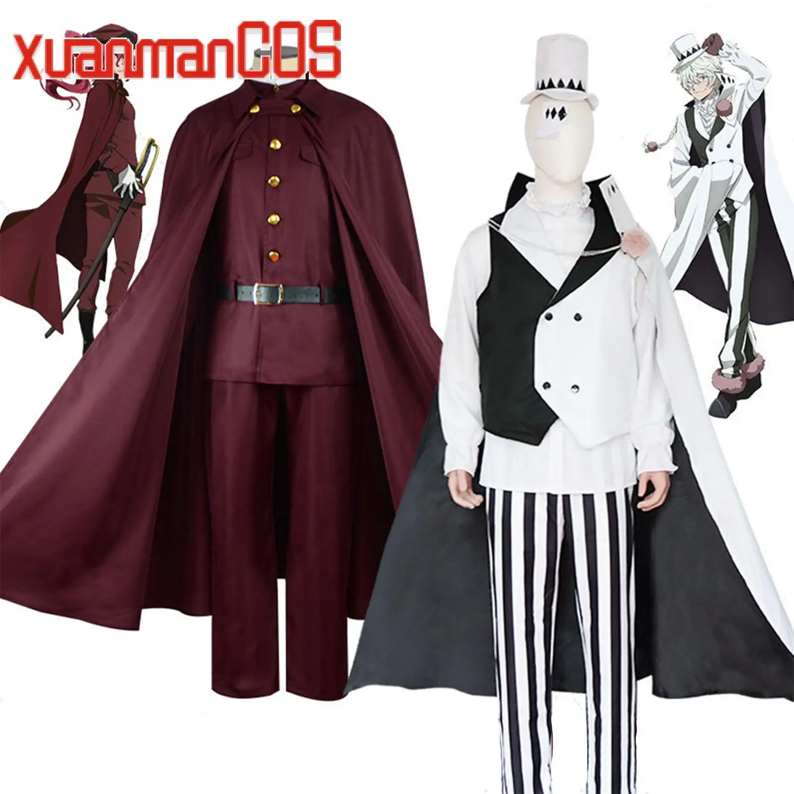 Bungou Stray Dogs 4Th Season Fukuchi Ouchi Ookura Teruko Jouno Saigiku Suehiro Tecchou Oguri Mushitarou Nikolai Cosplay Costume
Bungou Stray Dogs 4Th Season Fukuchi Ouchi Ookura Teruko Jouno Saigiku Suehiro Tecchou Oguri Mushitarou Nikolai Cosplay Costume